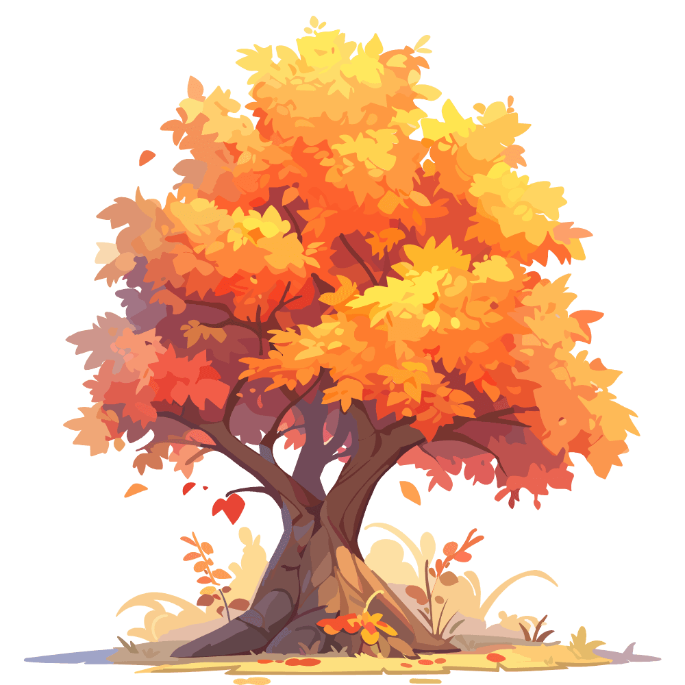 Autumn tree left